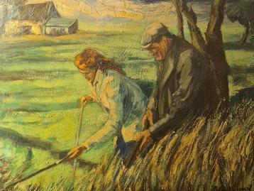 Piet van Wijngaerdt (1873-1964) - Paling ophalen uit de