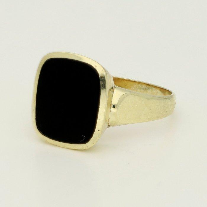Bague - 14 carats Or jaune - Onyx, Bijoux, Sacs & Beauté, Bagues