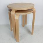 IKEA - Tabouret (2) - Frosta - Multiplex berk - Deux, Antiek en Kunst