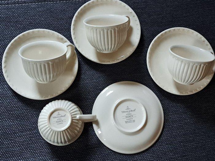 Villeroy & Boch - Koffie- en theeservies (6) - Nancy -, Antiek en Kunst, Antiek | Meubels | Tafels