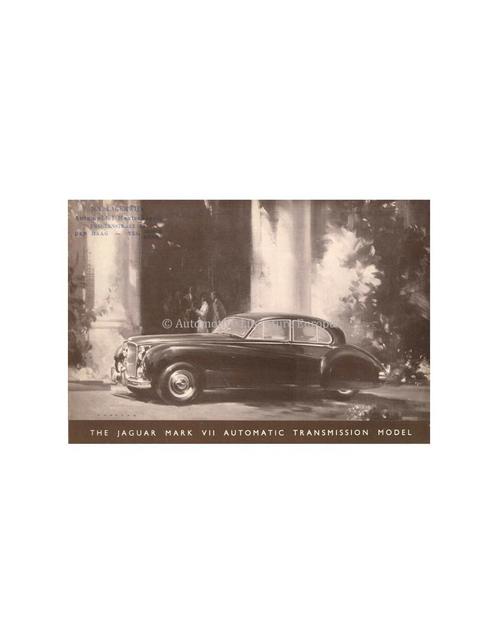 1957 JAGUAR MK VII SALOON BROCHURE ENGELS, Livres, Autos | Brochures & Magazines, Enlèvement ou Envoi