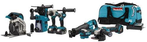 Makita LXT 18 V Combiset DLX7020TX1 voor boor-, schroef-, za, Bricolage & Construction, Outillage | Foreuses