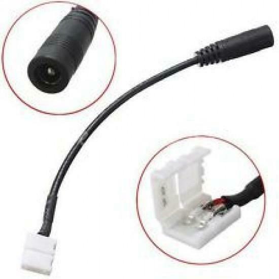 LED DC connector 10mm single color vrouwtje 5050, Huis en Inrichting, Lampen | Overige, Ophalen of Verzenden