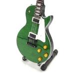 Miniatuur Gibson Les Paul gitaar met gratis standaard, Nieuw, Beeldje, Replica of Model, Verzenden