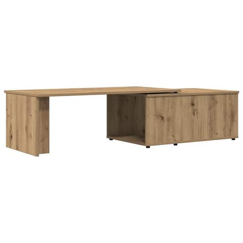 vidaXL Salontafel 150x50x35 cm bewerkt hout artisanaal, Maison & Meubles, Tables | Tables de salon, Envoi