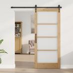 vidaXL Interne Deur met Glas ORKDAL86x198,5x4 cm Massief, Doe-het-zelf en Bouw, Deuren en Vliegenramen, Verzenden, Nieuw
