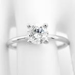 Zonder Minimumprijs - Ring - 14 karaat Witgoud, G/SI2 -, Handtassen en Accessoires, Ringen, Nieuw