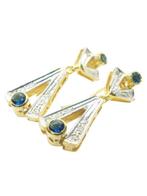 Zonder Minimumprijs - Oorbellen - 9 kt. Geel goud, Zilver, Handtassen en Accessoires, Oorbellen, Nieuw