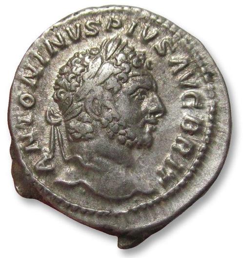 Romeinse Rijk. Caracalla (198-217 n.Chr.). Denarius Rome, Postzegels en Munten, Munten | Europa | Niet-Euromunten