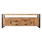 Tv-meubel Mangohout Devin 190 cm, Huis en Inrichting, Verzenden, Nieuw