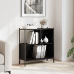 vidaXL Boekenkast 72x28x77,5 cm bewerkt hout zwart, Huis en Inrichting, Verzenden, Nieuw