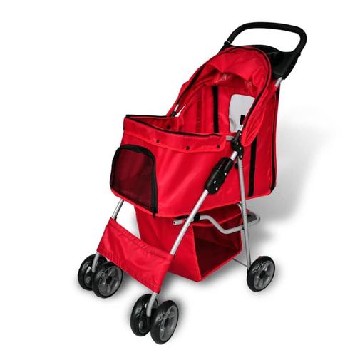 vidaXL Wandelwagen voor hond rood, Dieren en Toebehoren, Overige Dieren-accessoires, Nieuw, Verzenden