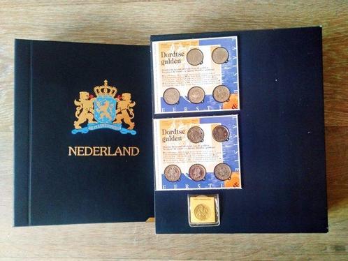 Pays-Bas. 2 sets Dordrecht Florijnen en zilveren rijder., Timbres & Monnaies, Monnaies | Europe | Monnaies non-euro