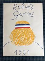 Arroyo - Affiche rare du tournoi de Rolland Garros (1981), Antiek en Kunst