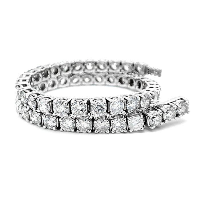 Armband - 14 karaat Witgoud - 8.00ct. tw. Diamant, Handtassen en Accessoires, Armbanden
