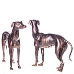 Figuur - Deko Windhunde aus Gusseisen im 2er Set –