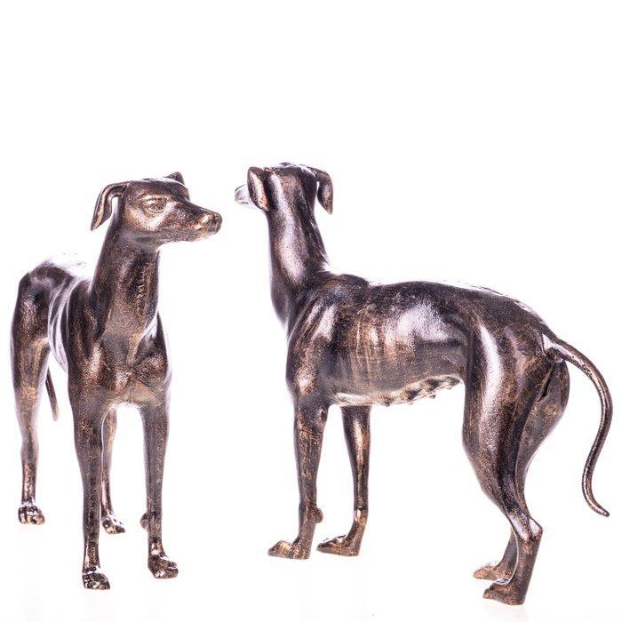Figuur - Deko Windhunde aus Gusseisen im 2er Set –, Antiek en Kunst, Curiosa en Brocante