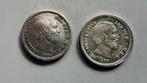 Nederland. Willem III. 5 Cents 1868 (schaars) en 1879