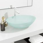vidaXL Wasbak 50x37x14 cm glas mat, Doe-het-zelf en Bouw, Verzenden, Nieuw