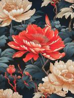 TexStilArt - IMPERIAL BLOOM - Exclusieve stof van 100%