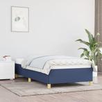 vidaXL Cadre de lit Bleu 90x200 cm Tissu, Maison & Meubles, Chambre à coucher | Lits, Neuf, Verzenden