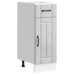 vidaXL Onderkast Lucca bewerkt hout betongrijs, Huis en Inrichting, Verzenden, Nieuw