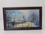 Thomas Kinkade A Holiday Gathering Lit Canvas Print met..., Collections, Overige typen, Ophalen of Verzenden