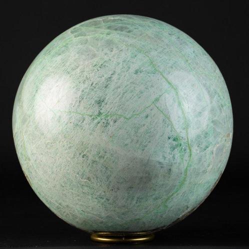Fantastische Garnieriet Bol - Hoogte: 124 mm - Breedte: 124, Verzamelen, Mineralen en Fossielen