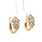 Oorbellen - 18 karaat Geel goud - 0.31ct. tw. Diamant, Nieuw