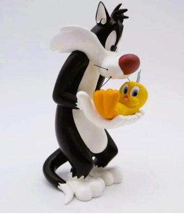 . Prachtig Looney Tunes, beeldje met Sylvester & Tweety - beschikbaar voor biedingen