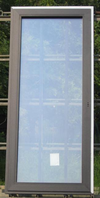 pvc terrasraam , raam , chassis 108 x 241 zwart ral 9011, Doe-het-zelf en Bouw, Raamkozijnen en Schuifdeuren, Inclusief glas, Nieuw