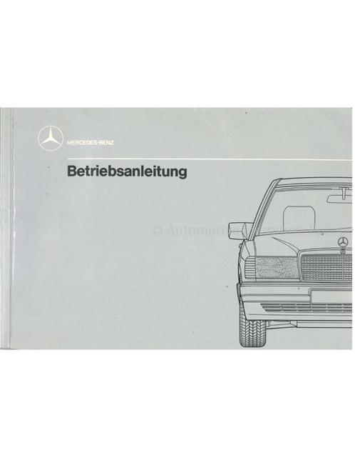 1988 MERCEDES BENZ 190 INSTRUCTIEBOEKJE DUITS, Autos : Divers, Modes d'emploi & Notices d'utilisation