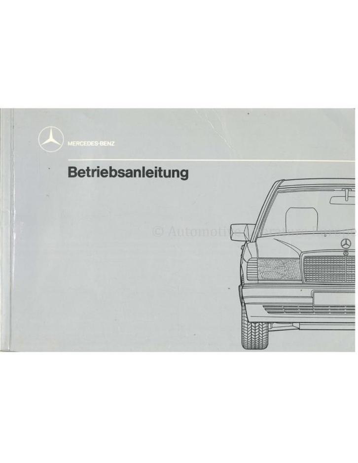 1988 MERCEDES BENZ 190 INSTRUCTIEBOEKJE DUITS, Auto diversen, Handleidingen en Instructieboekjes