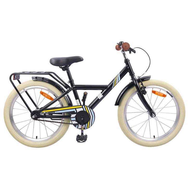 vidaXL Kinderfiets 24 Inch voor 8-12 jaar oud Zwart, Fietsen en Brommers, Fietsen | Racefietsen, Nieuw, Verzenden