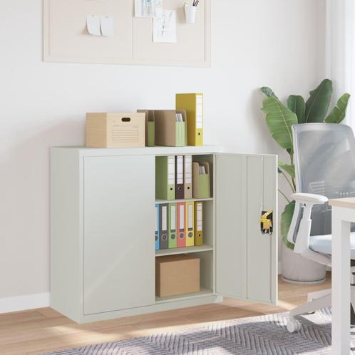vidaXL Kantoorkast met 2 deuren 90 cm staal grijs, Huis en Inrichting, Kasten | Overige, Nieuw, Verzenden