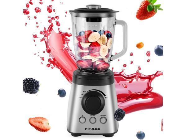 Veiling - FITAGE Blender Glazen Kan 1.9L - 1200 Watt, Huis en Inrichting, Keuken | Keukenbenodigdheden