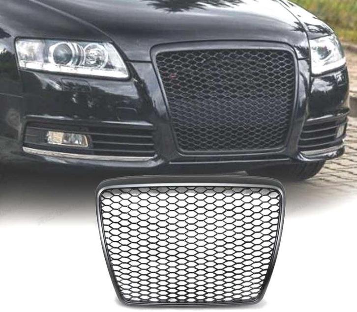 Calandre Pour Audi A6 4F 08-11 Look Rs6 Noir, Auto-onderdelen, Carrosserie, Verzenden