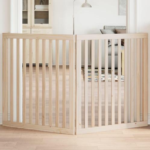 vidaXL Hondenhek inklapbaar 2 panelen 160 cm populierenhout, Dieren en Toebehoren, Hondenbenches, Nieuw, Verzenden