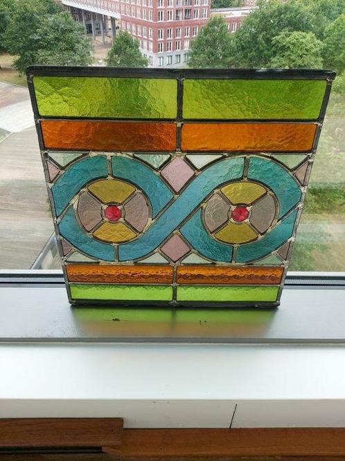 Glas-in-loodraam - 1920-1930, Antiek en Kunst, Kunst | Designobjecten