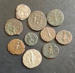 Romeinse Rijk Lot 10 coins - Antoniniani + Argenteus (Zonder, Postzegels en Munten