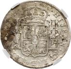 Spanje. Carlos IV. 8 Reales 1806 Mexico TH Chopmarked - NGC, Postzegels en Munten
