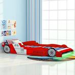 vidaXL Kinderbed raceauto met LED-verlichting rood 90x200 cm, Verzenden, Nieuw
