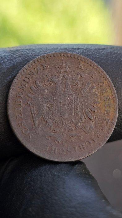 Autriche. François-Joseph Ier. Kreuzer 1863 E Karlsburg /, Postzegels en Munten, Munten | Europa | Niet-Euromunten