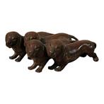 Sculpture, Quattro bassotti - 2 cm - Bronze, Antiek en Kunst