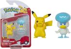 Jazwares Pokémon Battle Figure 2-Pack-Pikachu / Quaxly, Verzamelen, Ophalen of Verzenden, Nieuw