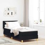 vidaXL Boxspring bed met matras Zwart en Wit en Zwart 80 x, Huis en Inrichting, Slaapkamer | Bedden, Verzenden, Nieuw