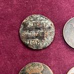 Pays-Bas. Lot van 5 oude munten, en een DE replica (Sans, Postzegels en Munten