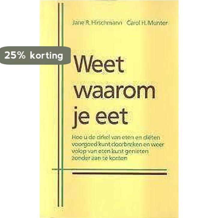 Weet waarom je eet 9789025293567 Hirschmann, Boeken, Kookboeken, Gelezen, Verzenden
