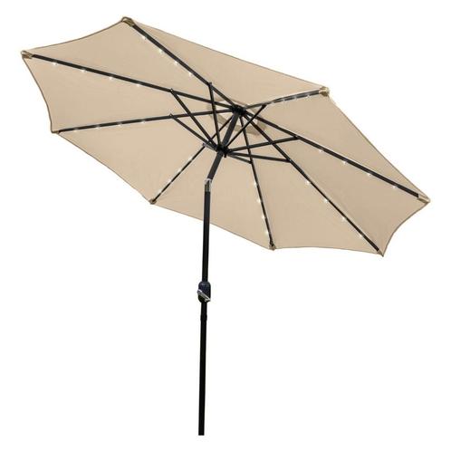 LED Parasol met Kantelfuntie 270 cm - Beige, Jardin & Terrasse, Parasols, Envoi