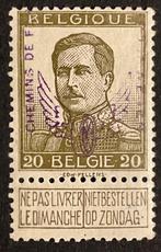 België 1915 - Spoorwegzegel - Gevleugeld wiel - 20 centimes, Gestempeld